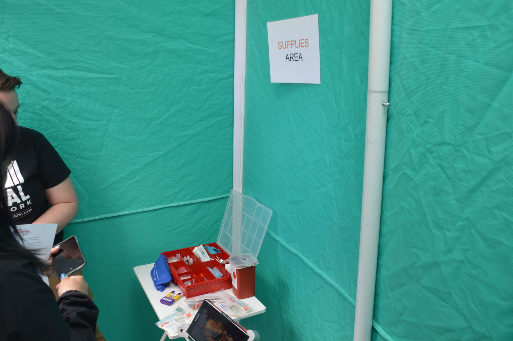 Mock Safe Injection Site- Supplies